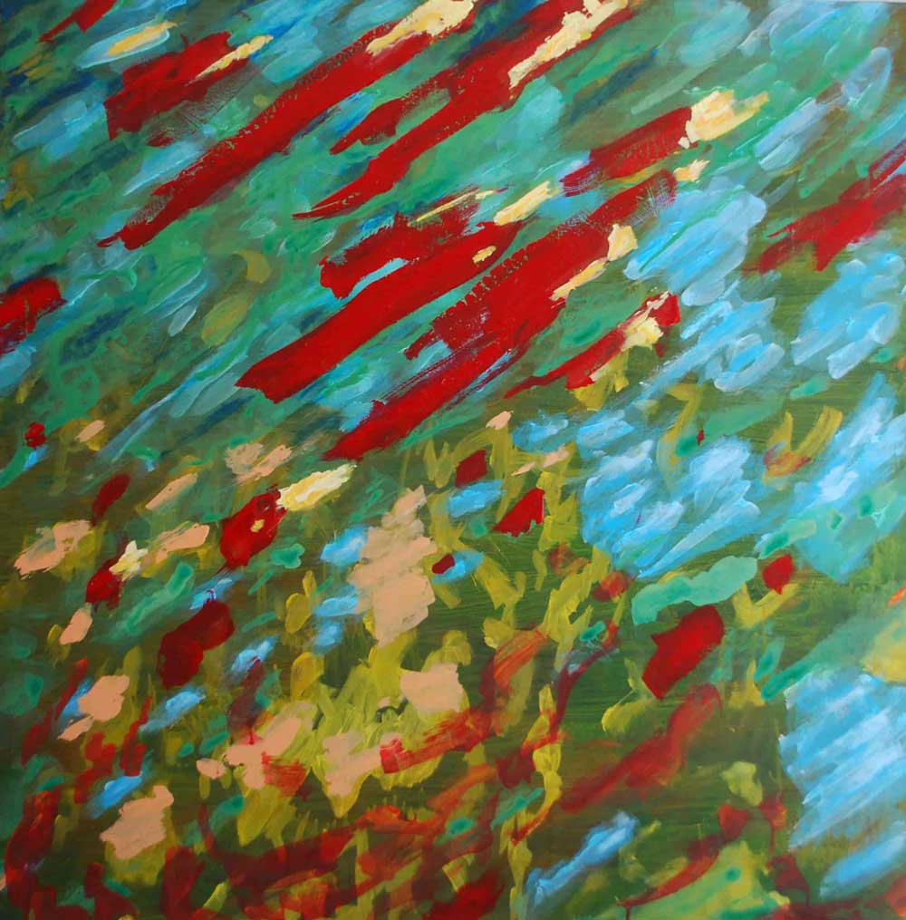 15 lumière i acrylique sur toile 100 x 100 cm