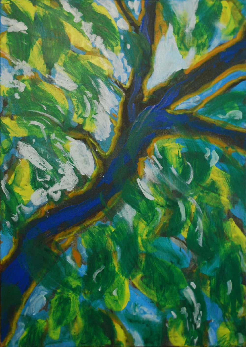 3 acrylique sur toile 70 x 50 cm