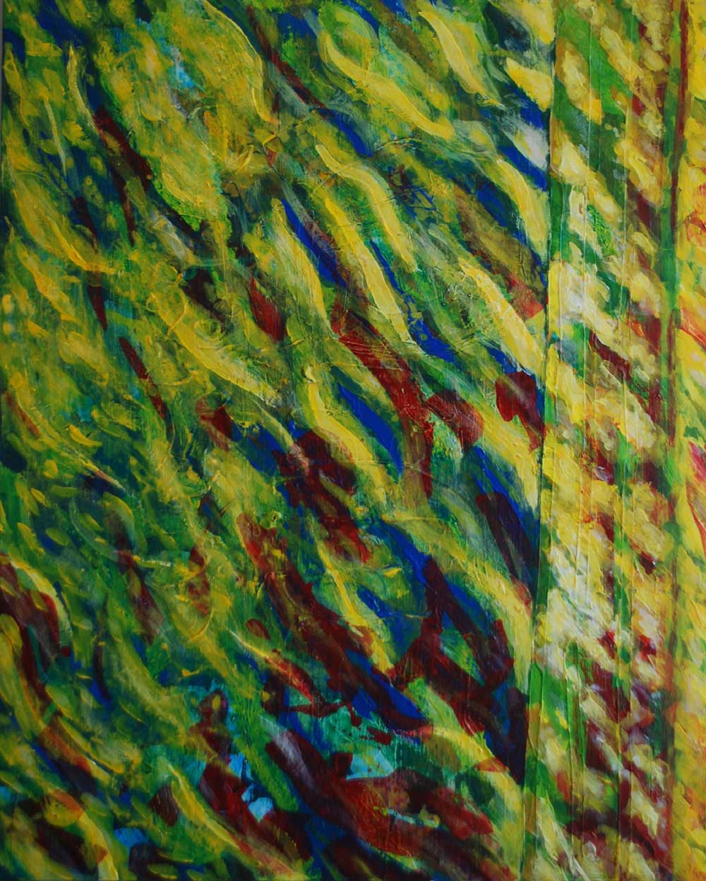 9 acrylique sur toile 100 x 80 cm